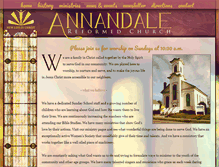 Tablet Screenshot of annandalereformedchurch.org
